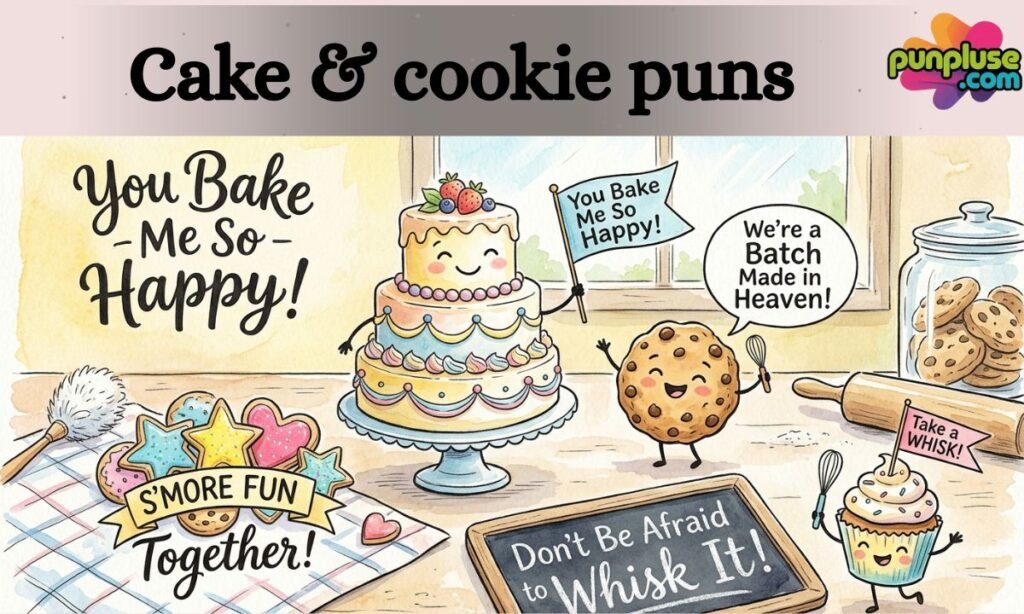 Cake & cookie puns