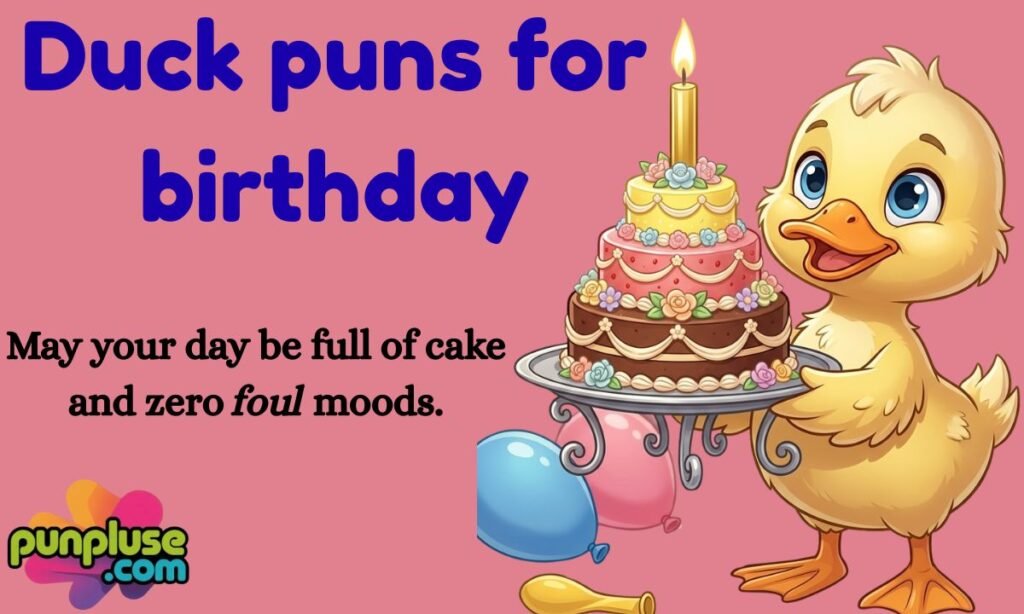 Duck puns for birthday