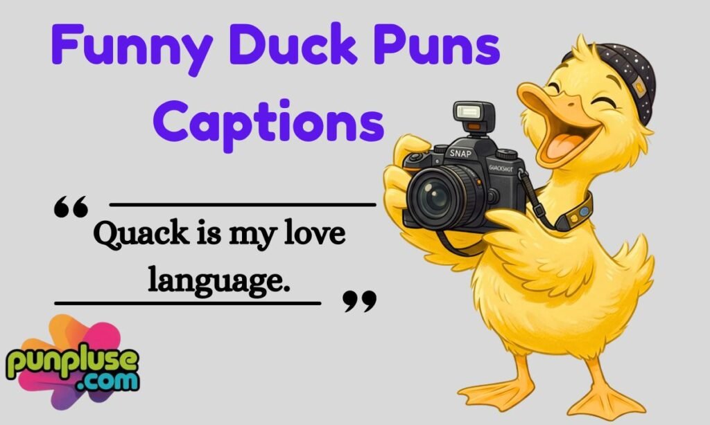 Funny Duck Puns Captions