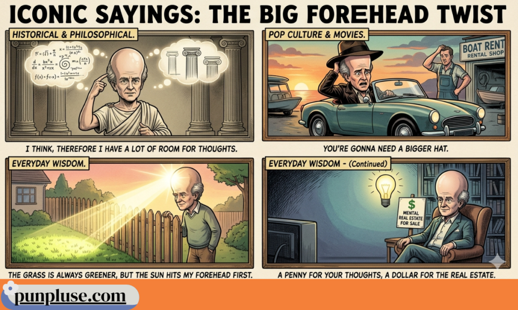 Iconic sayins the big forehead twist