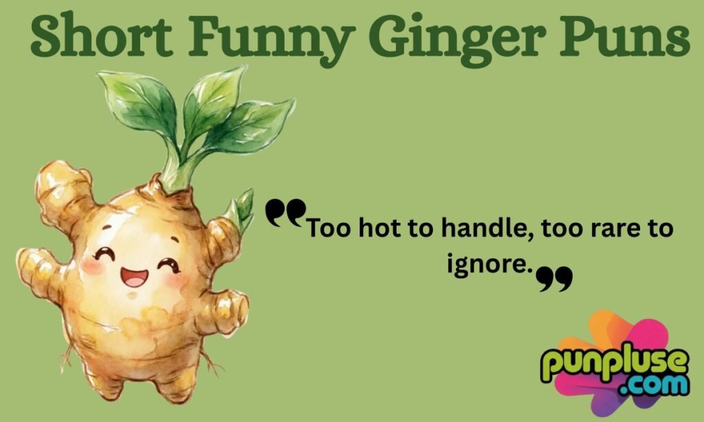 Short Funny Ginger Puns