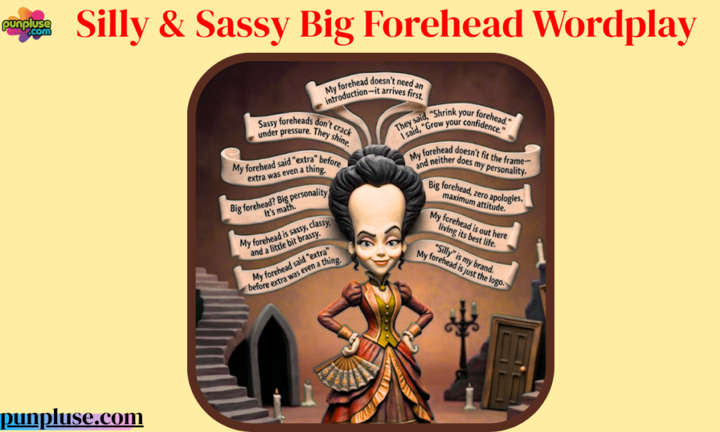 Silly & sassy forehead wordplay