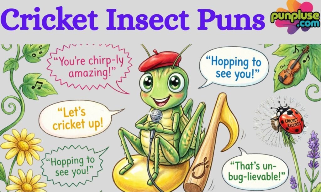 Cricket Insect Puns