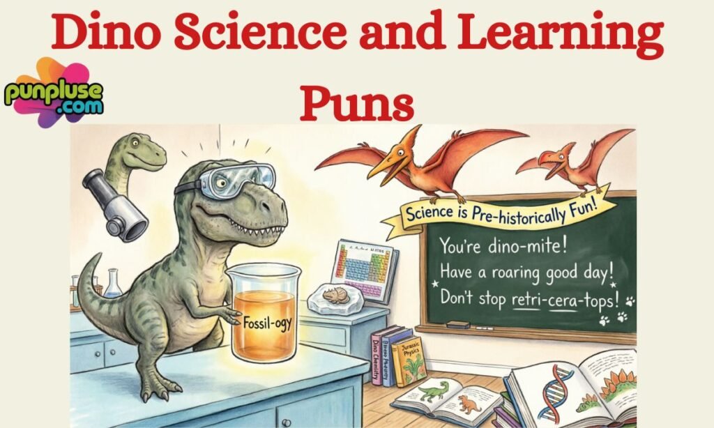 Dino Science and Learning Puns