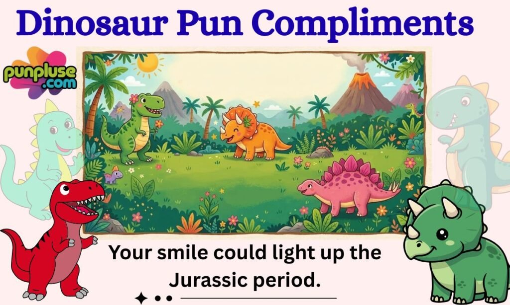 Dinosaur Pun Compliments