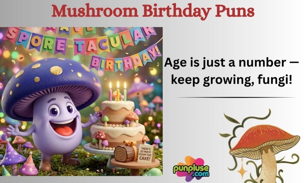 Mushroom Birthday Puns