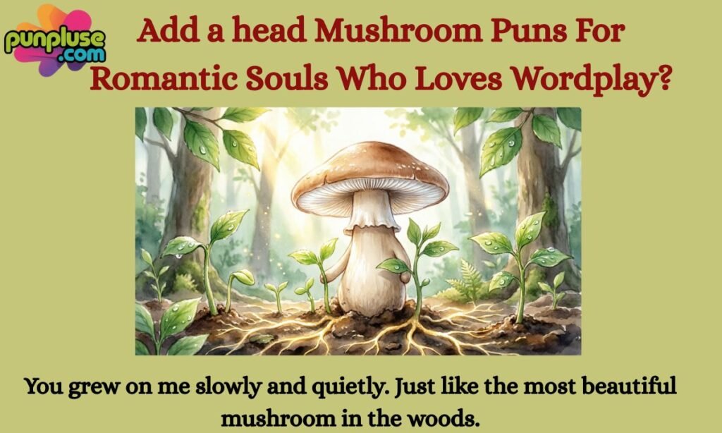 Mushroom Puns For Romantic Souls Who Love Wordplay