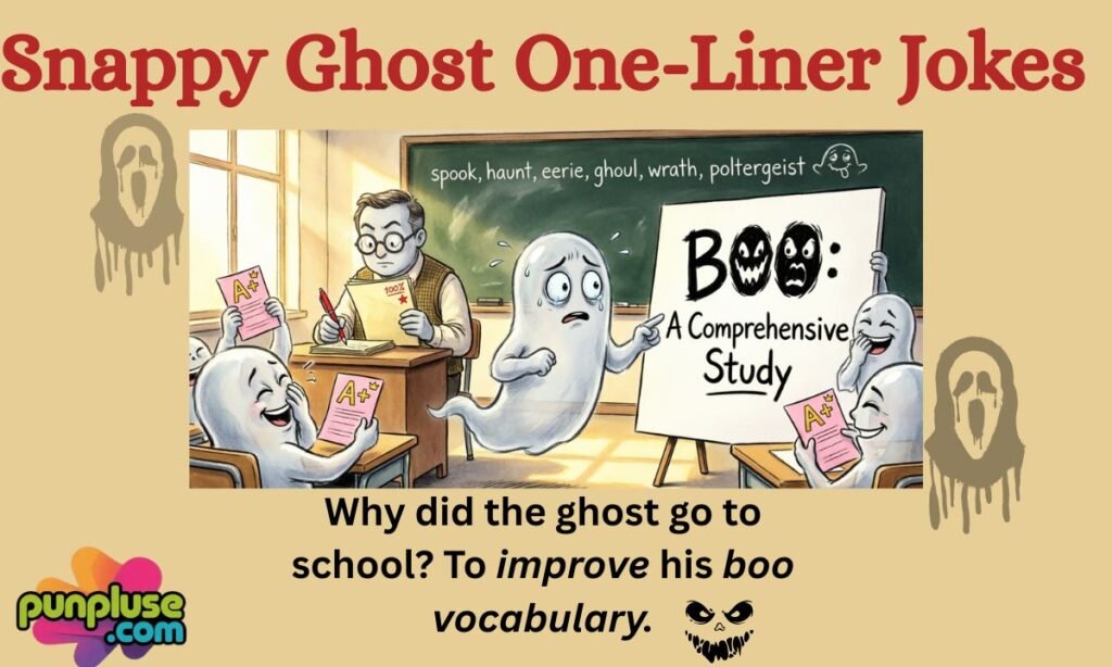 Snappy Ghost One-Liner Jokes