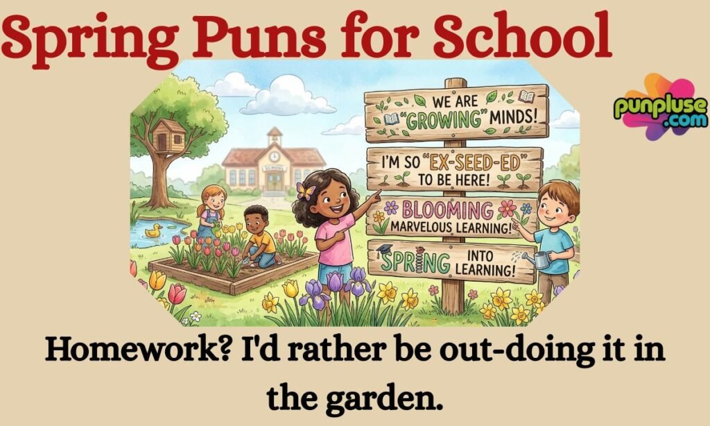 Spring Puns for School