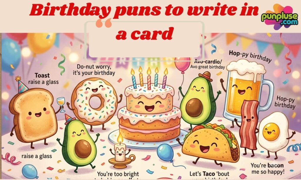 Birthday puns to write in a card