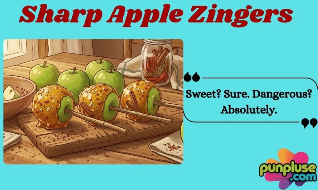 Sharp Apple puns Zingers