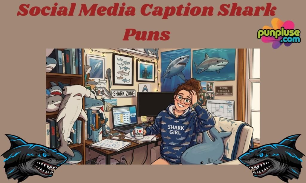 Social Media Caption Shark Puns