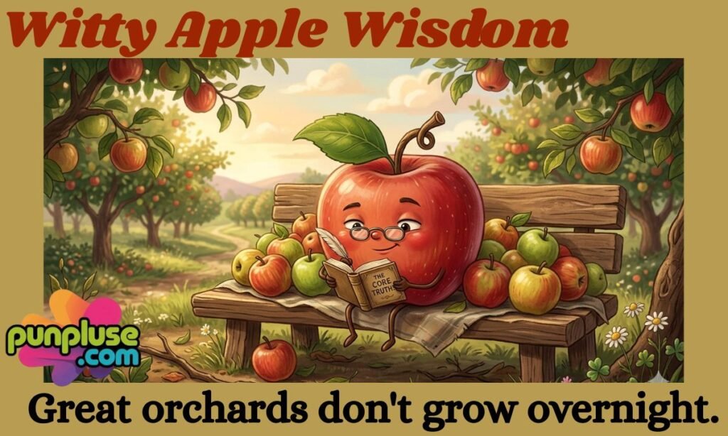 Witty Apple puns Wisdom